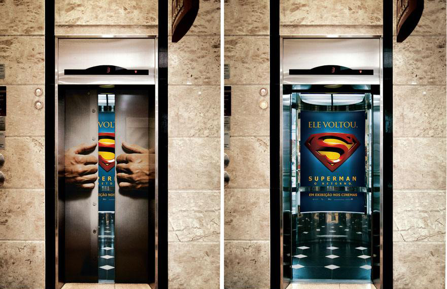 电梯互动广告